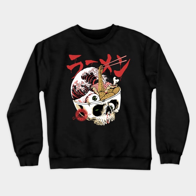 Scary Ramen Crewneck Sweatshirt by quilimo